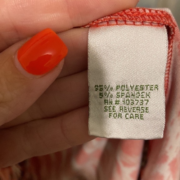 Donna Morgan Dresses | Red Aztec Printed Sheath Dress With a Boat Neck line | 6 - Picture 6 of 9